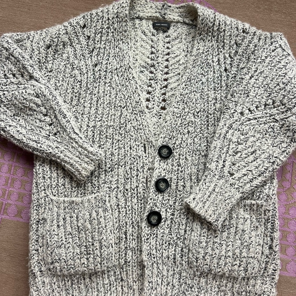 Isabel Marant oversized wool cardigan sweater